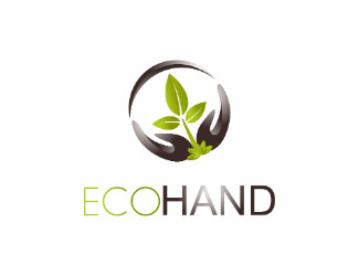 Projekt logo dla firmy ECO HAND | Projektowanie logo
